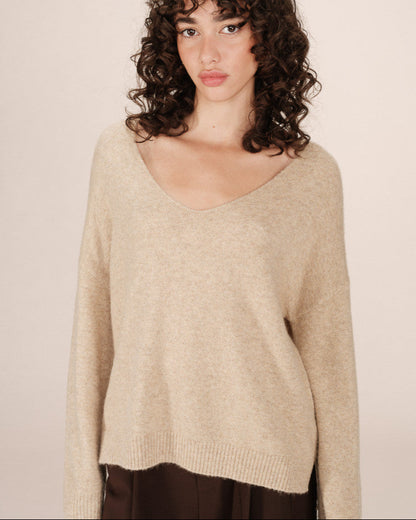 Grace &amp; Mila - Sweater SALVADOR - Off white - Boutique Adam &amp; Eve marque canadienne, marque québécoise