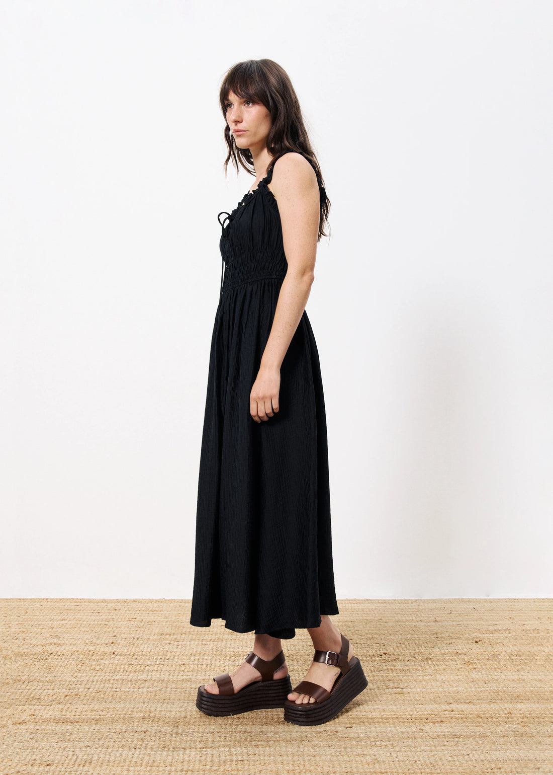 Frnch - Dress SANNE - Black - Boutique Adam &amp; Eve marque canadienne, marque québécoise