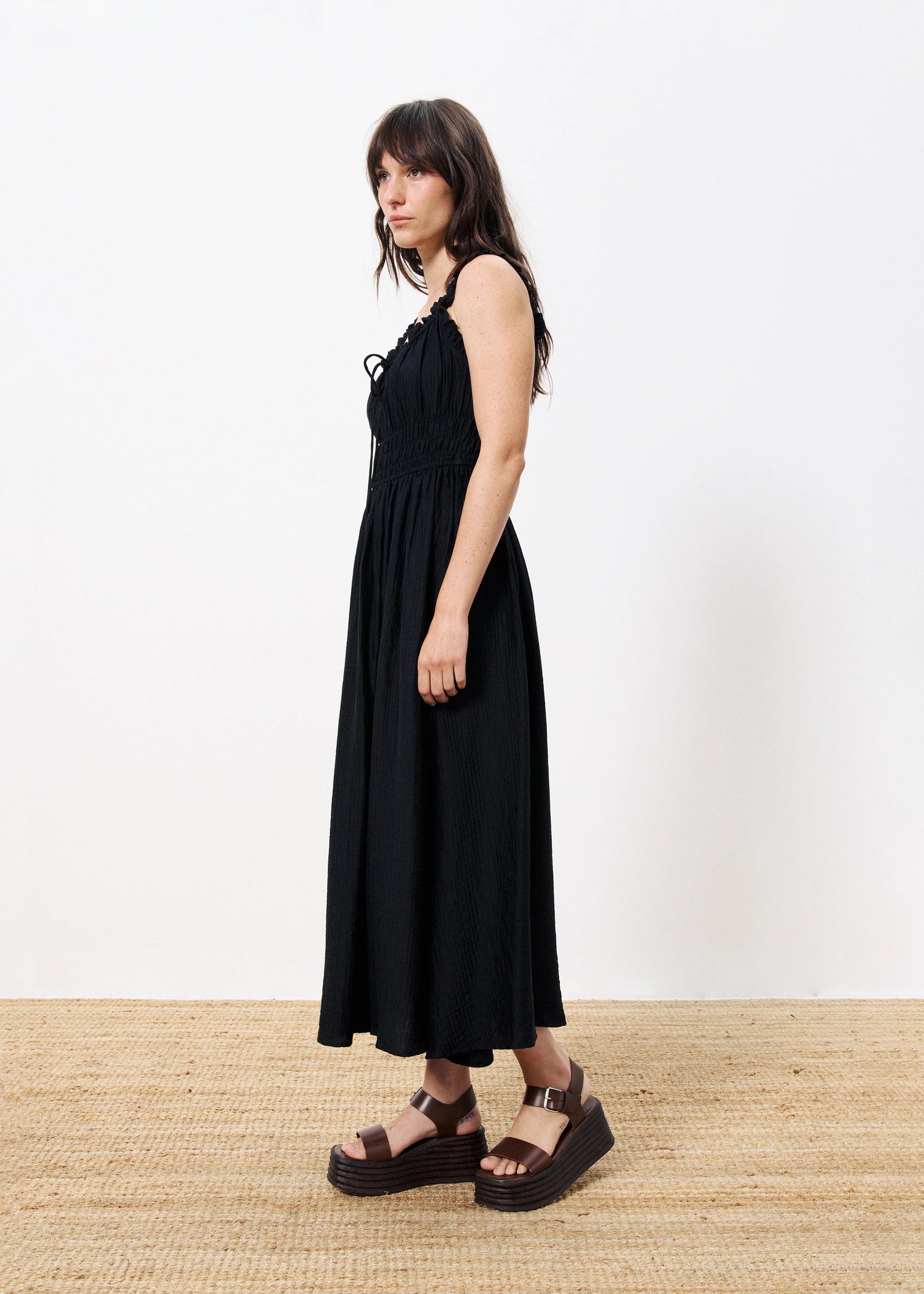 Frnch - Dress SANNE - Black - Boutique Adam &amp; Eve marque canadienne, marque québécoise