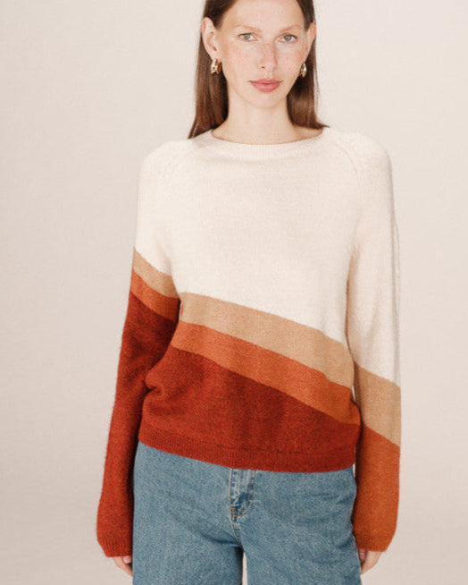Grace &amp; Mila - Sweater SARANDON - Off white - Boutique Adam &amp; Eve marque canadienne, marque québécoise