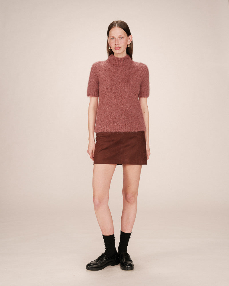Grace &amp; Mila - Sweater SAULE - Terracotta - Boutique Adam &amp; Eve marque canadienne, marque québécoise
