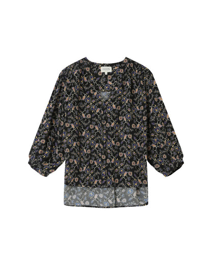 Grace &amp; Mila - Blouse SECRETE - Floral - Boutique Adam &amp; Eve marque canadienne, marque québécoise