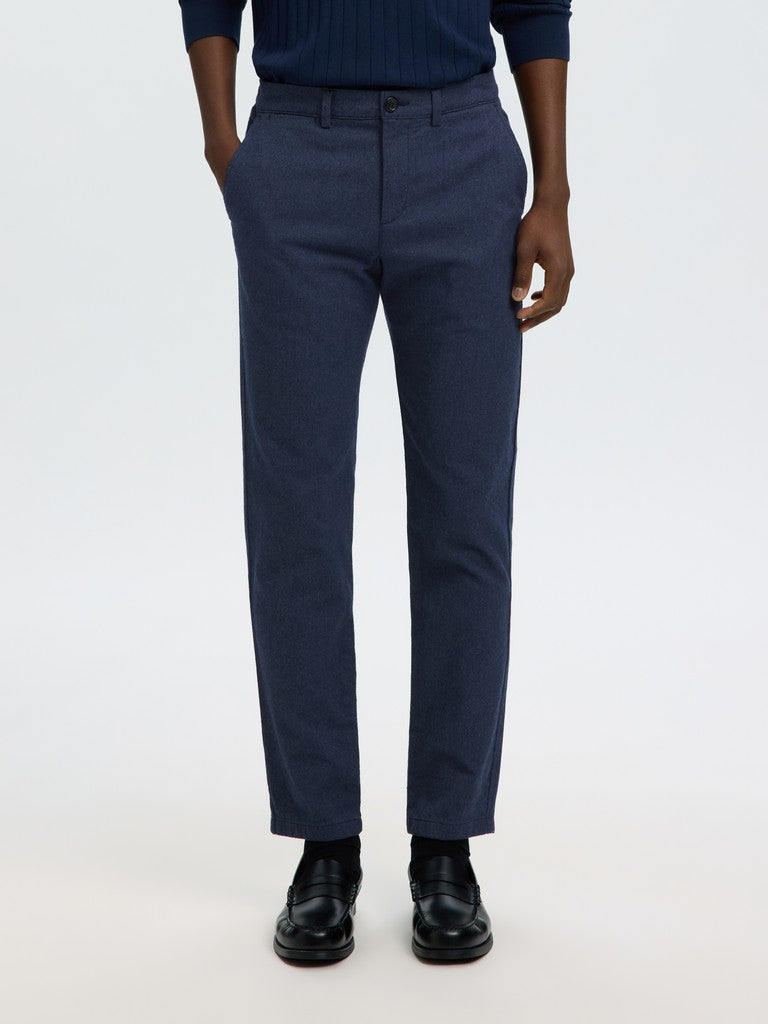 Selected Pants MILES BRUSHED - Navy
