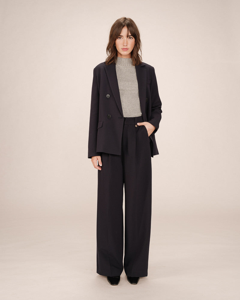 Grace &amp; Mila Pants SEPTIME - Navy - Boutique Adam &amp; Eve marque canadienne, marque québécoise