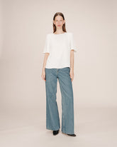 Grace & Mila - Blouse SHINE - Off white - Boutique Adam & Eve marque canadienne, marque québécoise