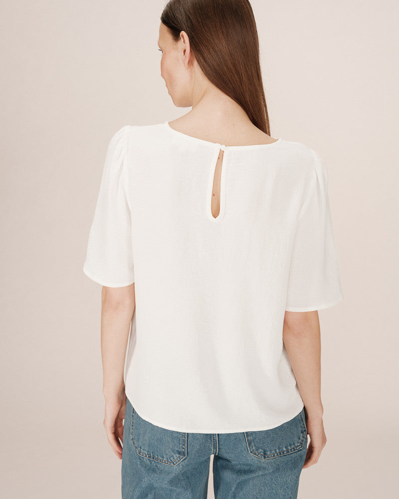 Grace &amp; Mila - Blouse SHINE - Off white - Boutique Adam &amp; Eve marque canadienne, marque québécoise