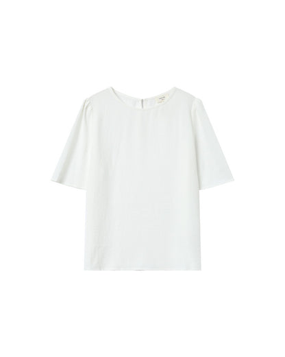Grace &amp; Mila - Blouse SHINE - Off white - Boutique Adam &amp; Eve marque canadienne, marque québécoise