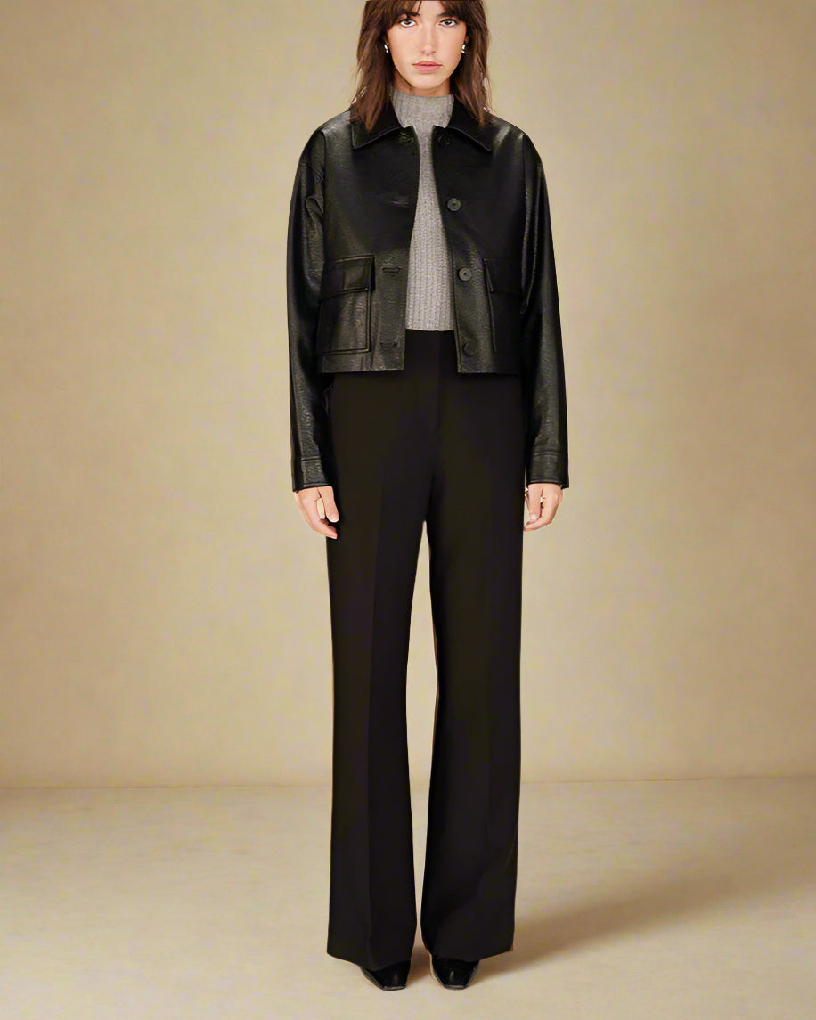 Grace &amp; Mila Pants SINGER - Black - Boutique Adam &amp; Eve marque canadienne, marque québécoise
