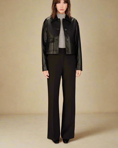 Grace &amp; Mila Pants SINGER - Black - Boutique Adam &amp; Eve marque canadienne, marque québécoise