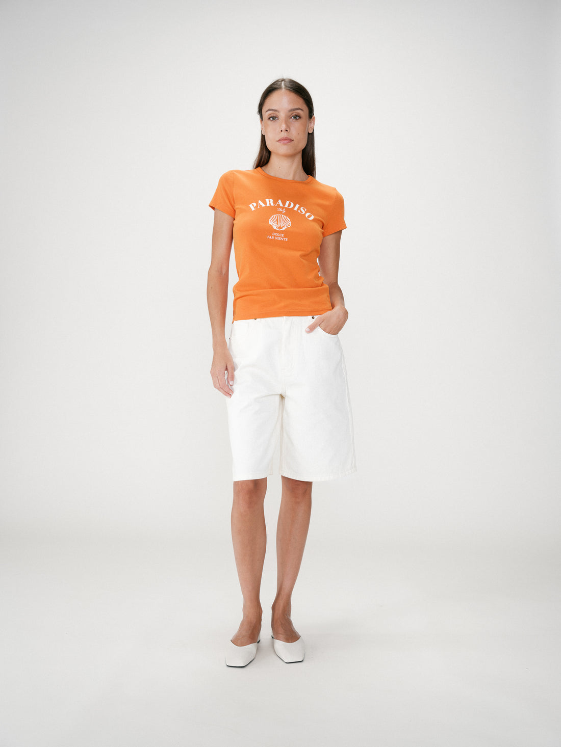 Grace &amp; Mila T-shirt WRENLEY - Orange - Boutique Adam &amp; Eve marque canadienne, marque québécoise