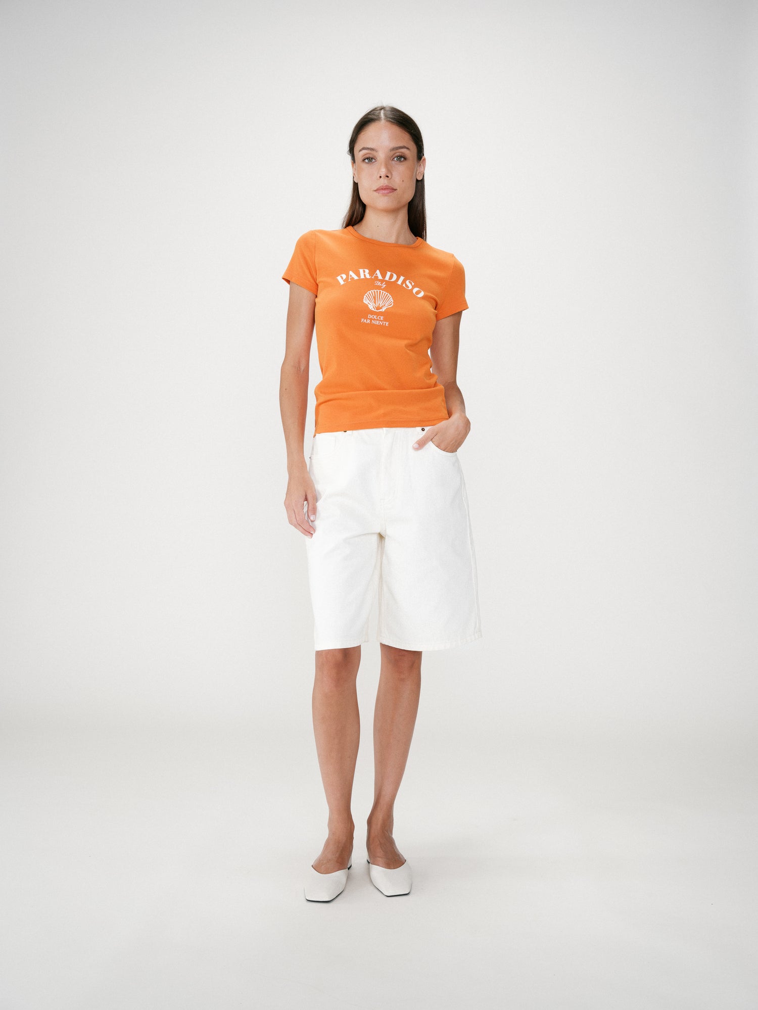 Grace &amp; Mila T-shirt WRENLEY - Orange - Boutique Adam &amp; Eve marque canadienne, marque québécoise