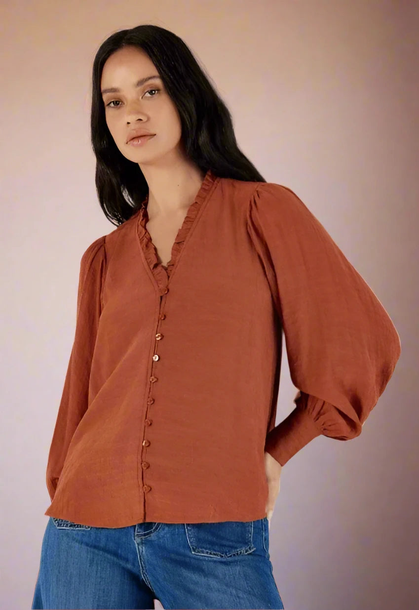 Apricot Blouse 879522-terracotta