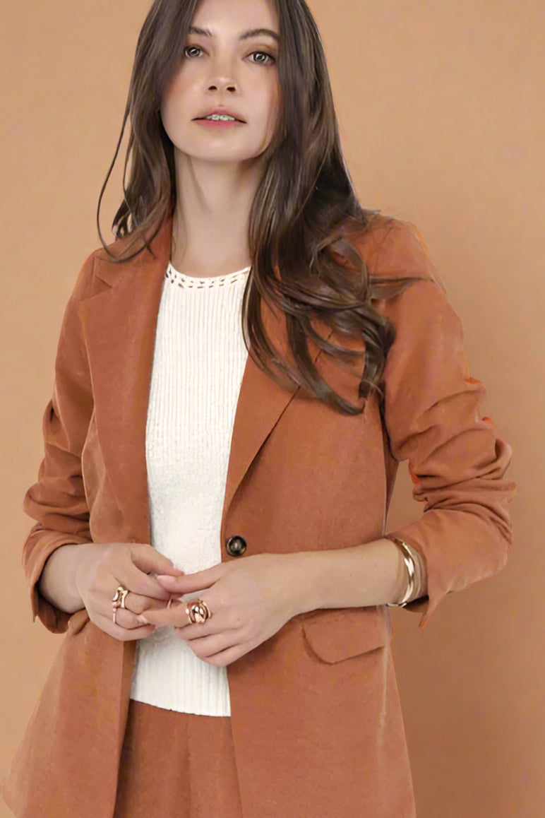 Grace &amp; Mila Blazer SUNDOWN - Boutique Adam &amp;aSadie &amp; Sage Blazer SUNDOWN - Boutique Adam &amp; Eve marque canadienne, marque québécoise Eve marque canadienne, marque québécoise