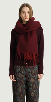 The Korner T26277001-F Fabia Scarf - Red