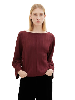 Tom tailor 1037791 wine batwing sweater