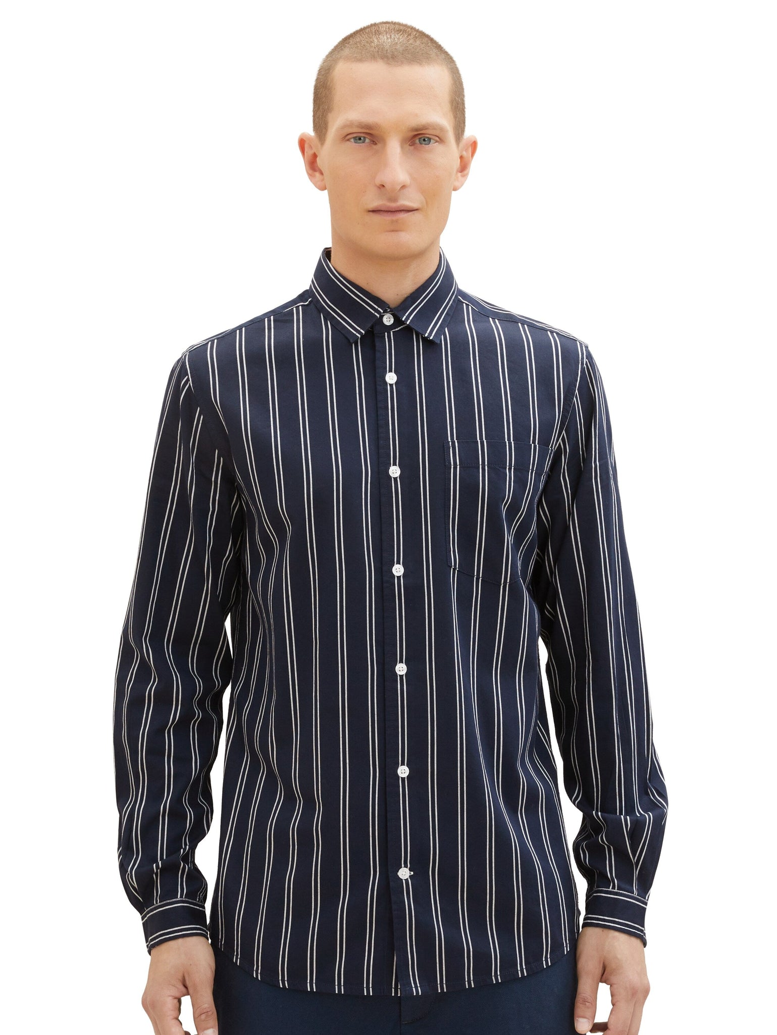 Tom tailor 1037441 navy striped shirt