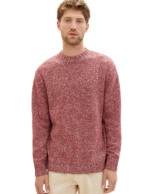 Tom tailor 1038236 wine heather sweater