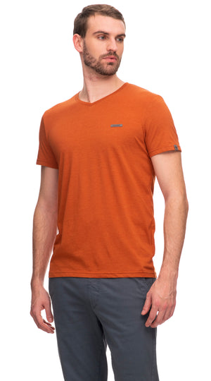 Ragwear VENIE orange vegan v-neck t-shirtRagwear VENIE orange vegan v-neck t-shirt