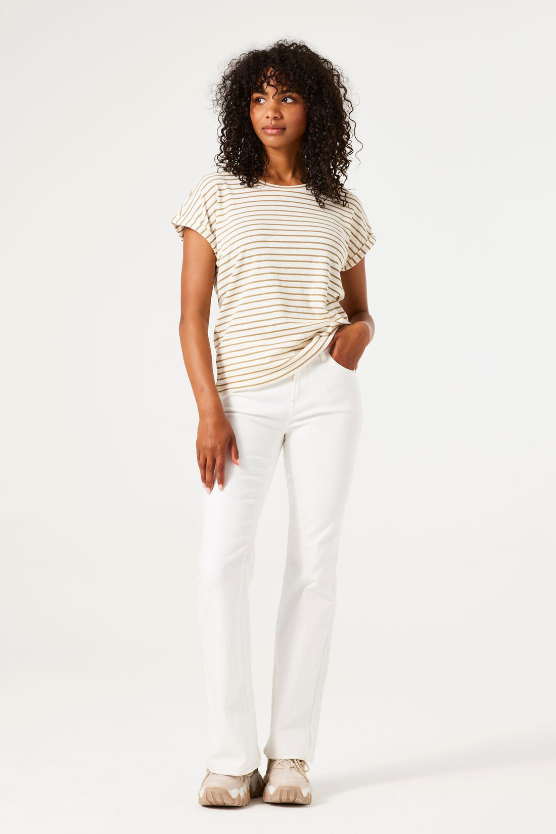 Garcia T-shirt Z0021 - Striped - Marque Canadienne, Marque québécoise