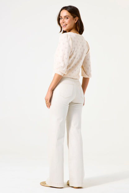 Garcia Top C50250 - Off white - Boutique Adam &amp; Eve marque canadienne, marque québécoise