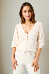Garcia Top C50250 - Off white - Boutique Adam & Eve marque canadienne, marque québécoise