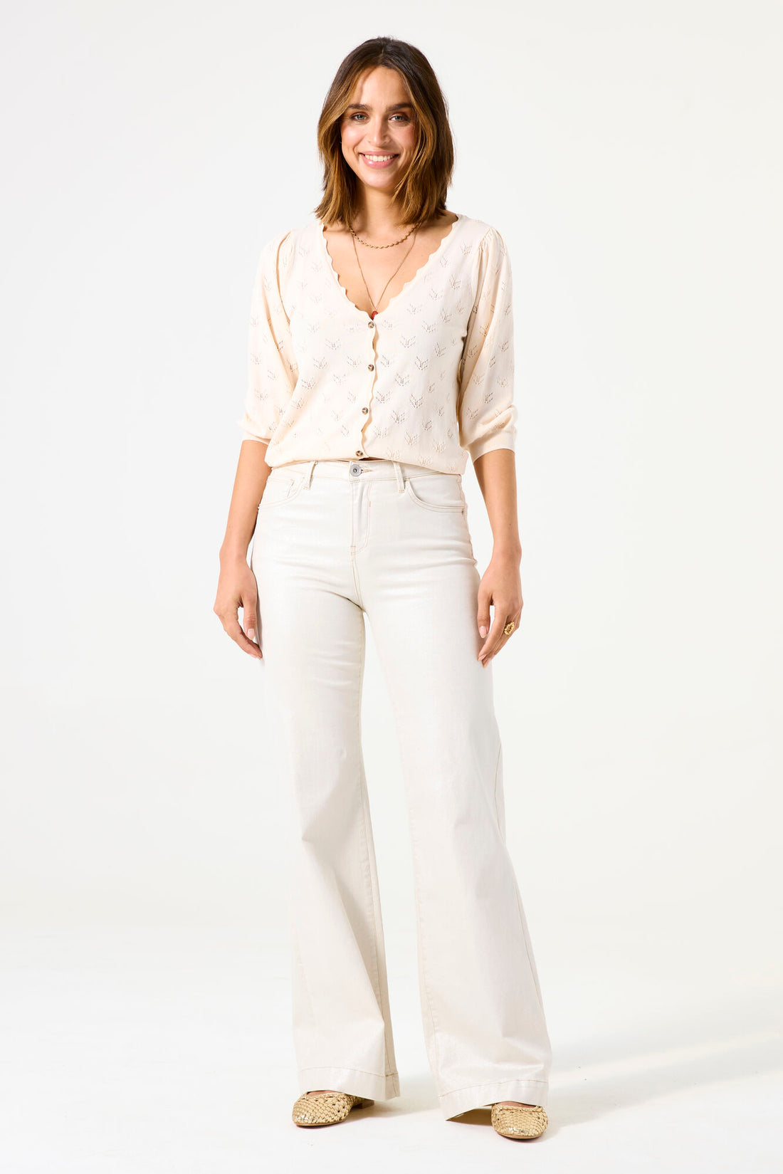 Garcia Top C50250 - Off white - Boutique Adam &amp; Eve marque canadienne, marque québécoise