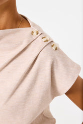 Garcia Top C50260 - Off white - Boutique Adam & Eve marque canadienne, marque québécoise