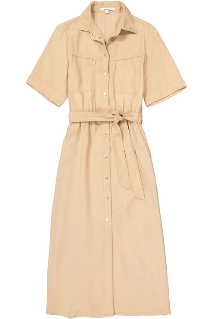 Garcia Dress C50287 - Sand - Boutique Adam &amp; Eve marque canadienne, marque québécoise