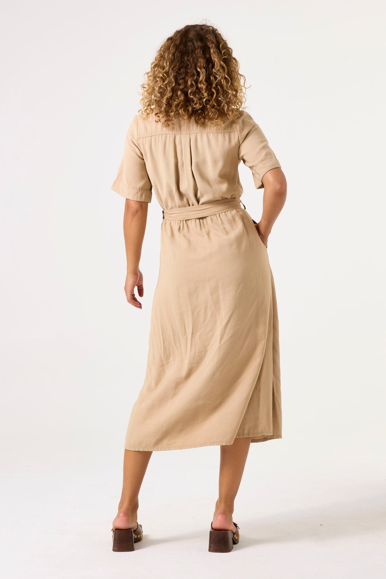 Garcia Dress C50287 - Sand - Boutique Adam &amp; Eve marque canadienne, marque québécoise