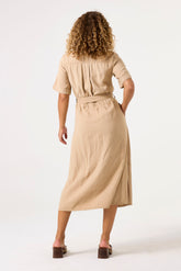 Garcia Dress C50287 - Sand - Boutique Adam & Eve marque canadienne, marque québécoise
