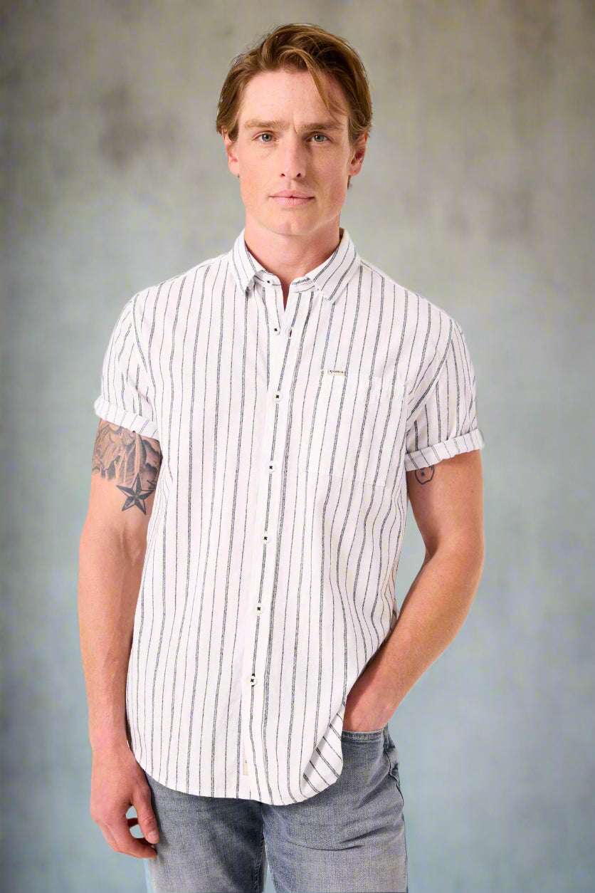 Garcia Shirt d51092 - Striped - Boutique Adam &amp; Eve marque canadienne, marque québécoise