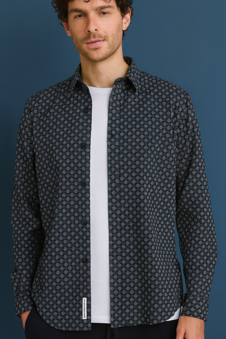 Garcia Shirt h51280 - Navy - Boutique Adam &amp; Eve marque canadienne, marque québécoise