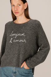 Grace & Mila - Sweater SAINTS - Grey - Boutique Adam & Eve marque canadienne, marque québécoise