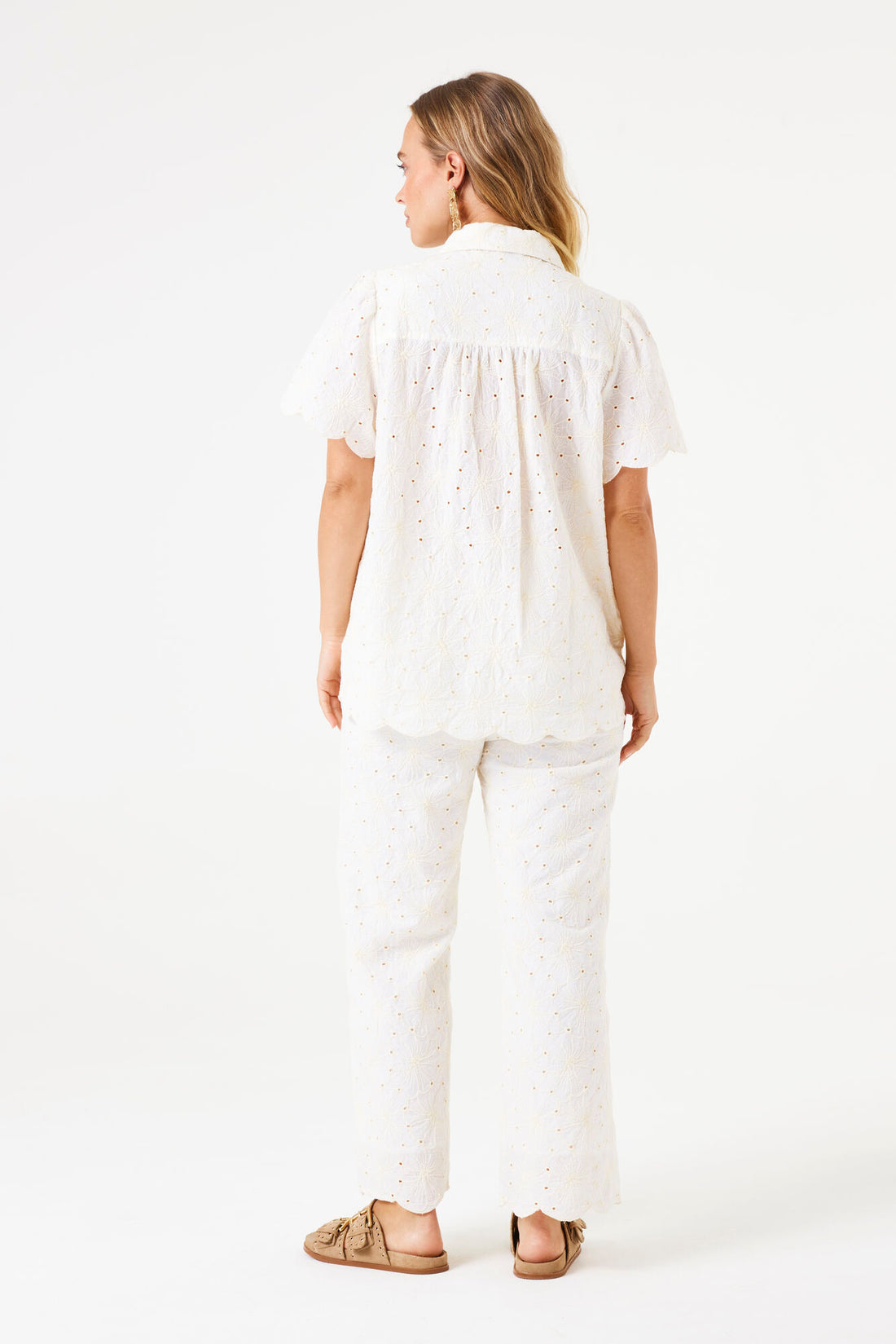 Garcia- Pants e50315 - White - Boutique Adam &amp; Eve marque canadienne, marque québécoise