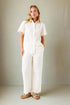 Garcia- Pants e50315 - White - Boutique Adam & Eve marque canadienne, marque québécoise