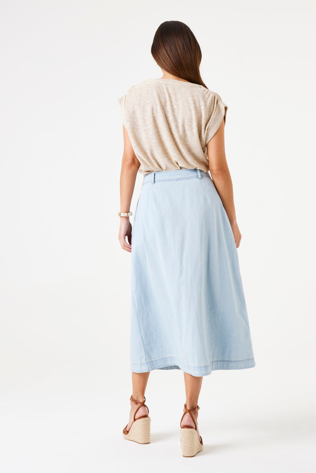 Garcia - Skirt e50321 - Blue - Boutique Adam &amp; Eve marque canadienne, marque québécoise