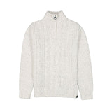 Garcia i31247 off white chunky knitted zipped collar sweater