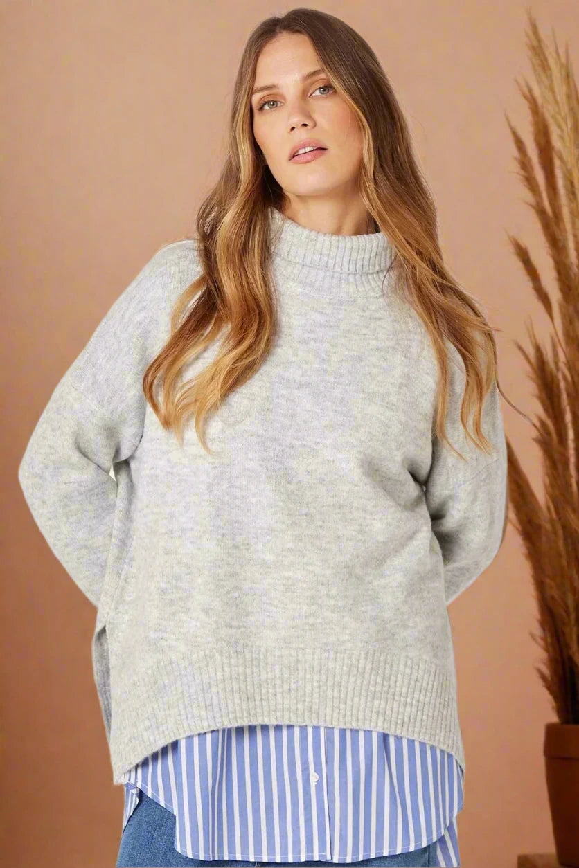 Apricot Sweater 814141-Grey