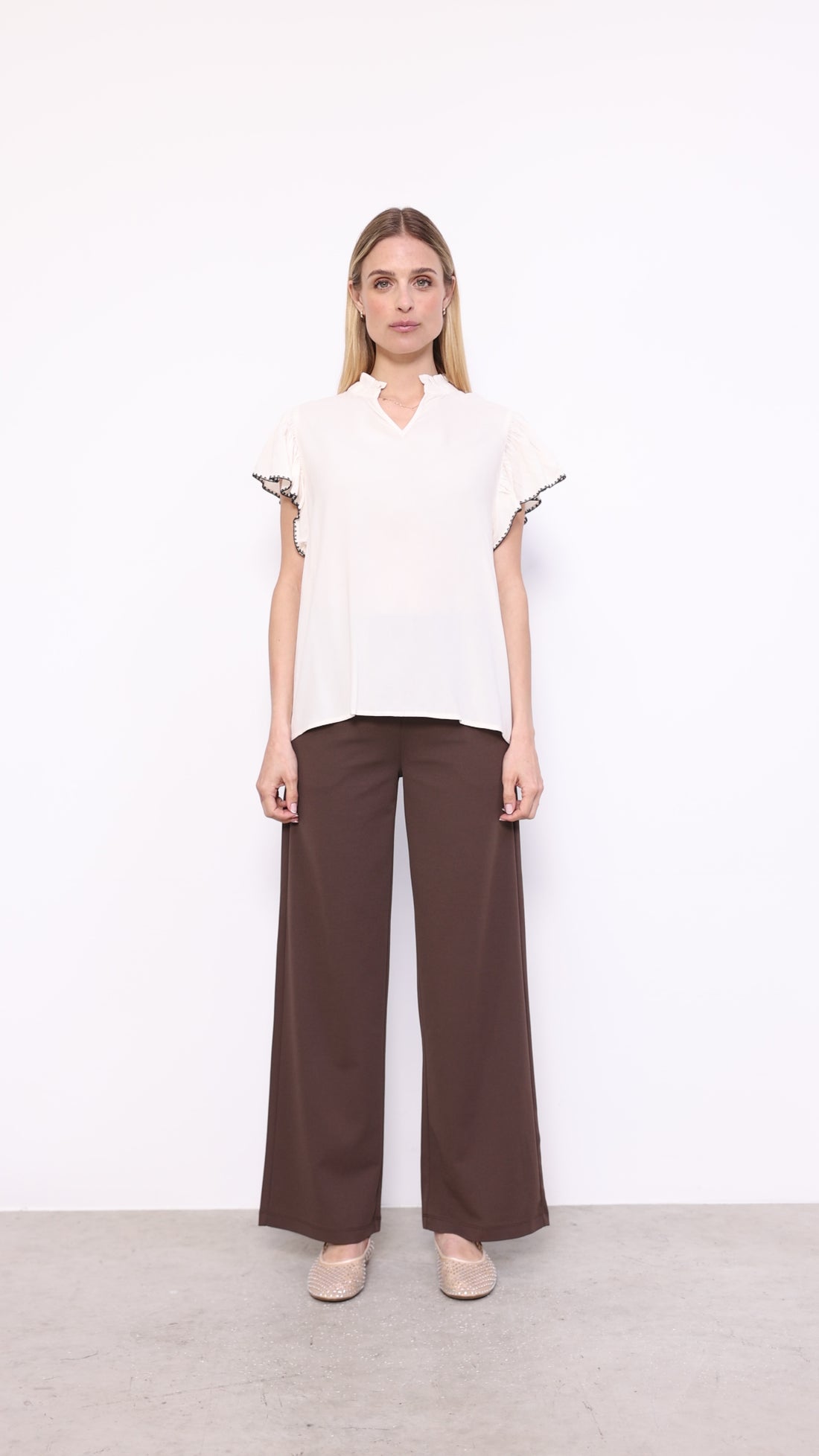 Soya Concept - Blouse RADIA 215 - Off white - Boutique Adam &amp; Eve marque canadienne, marque québécoise