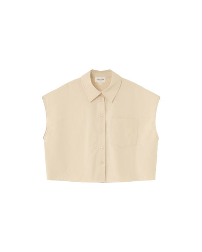 Grace &amp; Mila - Blouse RISE - Sand - Boutique Adam &amp; Eve marque canadienne, marque québécoise
