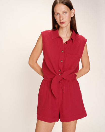 Grace &amp; Mila - Blouse REGLISSE - red - Boutique Adam &amp; Eve marque canadienne, marque québécoise