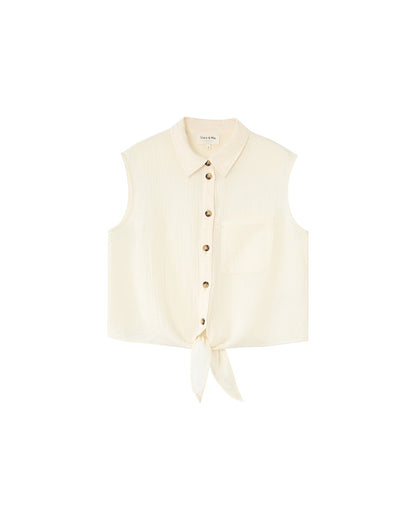 Grace &amp; Mila - Blouse REGLISSE - Off white - Boutique Adam &amp; Eve marque canadienne, marque québécoise