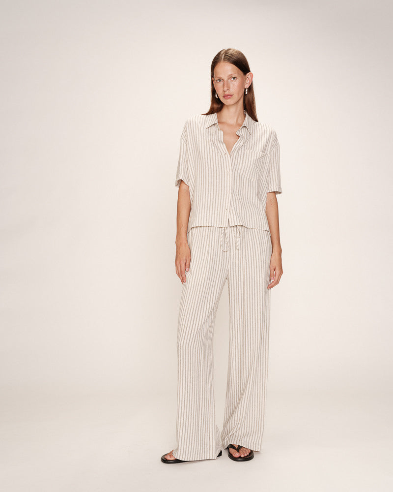 Grace &amp; Mila - Blouse RHUM - Off white - Boutique Adam &amp; Eve marque canadienne, marque québécoise