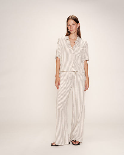 Grace &amp; Mila - Blouse RHUM - Off white - Boutique Adam &amp; Eve marque canadienne, marque québécoise