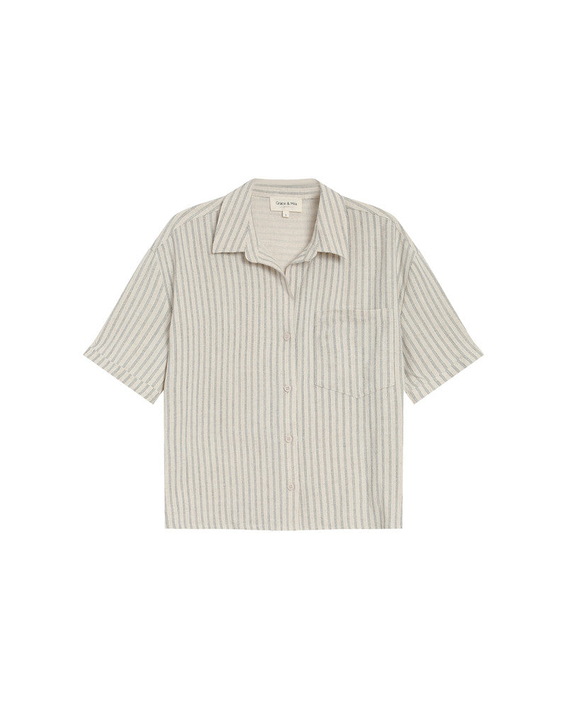 Grace &amp; Mila - Blouse RHUM - Off white - Boutique Adam &amp; Eve marque canadienne, marque québécoise