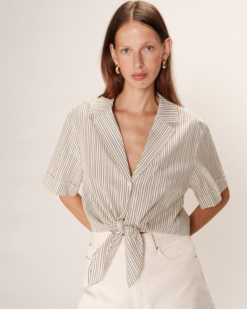 Grace &amp; Mila - Blouse RUTH - Off white - Boutique Adam &amp; Eve marque canadienne, marque québécoise