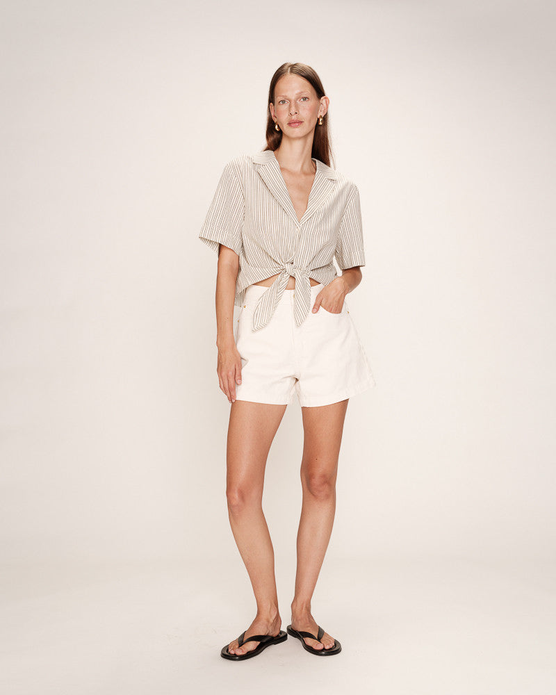 Grace &amp; Mila - Blouse RUTH - Off white - Boutique Adam &amp; Eve marque canadienne, marque québécoise