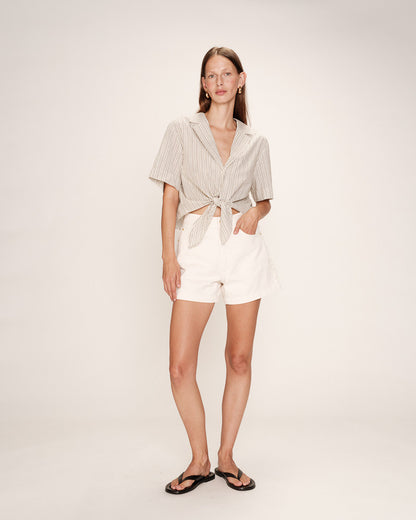 Grace &amp; Mila - Blouse RUTH - Off white - Boutique Adam &amp; Eve marque canadienne, marque québécoise