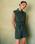 Grace & Mila - Blouse REGLISSE - Green - Boutique Adam & Eve marque canadienne, marque québécoise