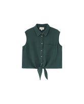 Grace & Mila - Blouse REGLISSE - Green - Boutique Adam & Eve marque canadienne, marque québécoise